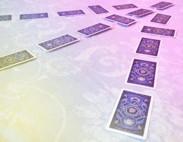 Mysterious Studio Timelines Card Reading Closeup