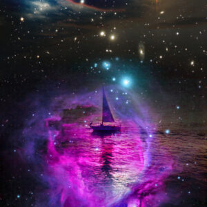 Dark Void Disco Space Sailor poster on Mysterious Studio